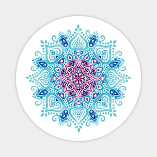 Handpainted Watercolor Mandala Magnet